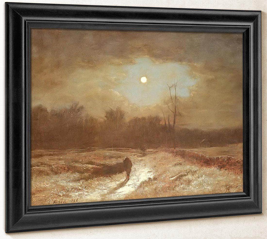 Christmas Eve (Winter Moonlight) By George Inness Fine Art Print