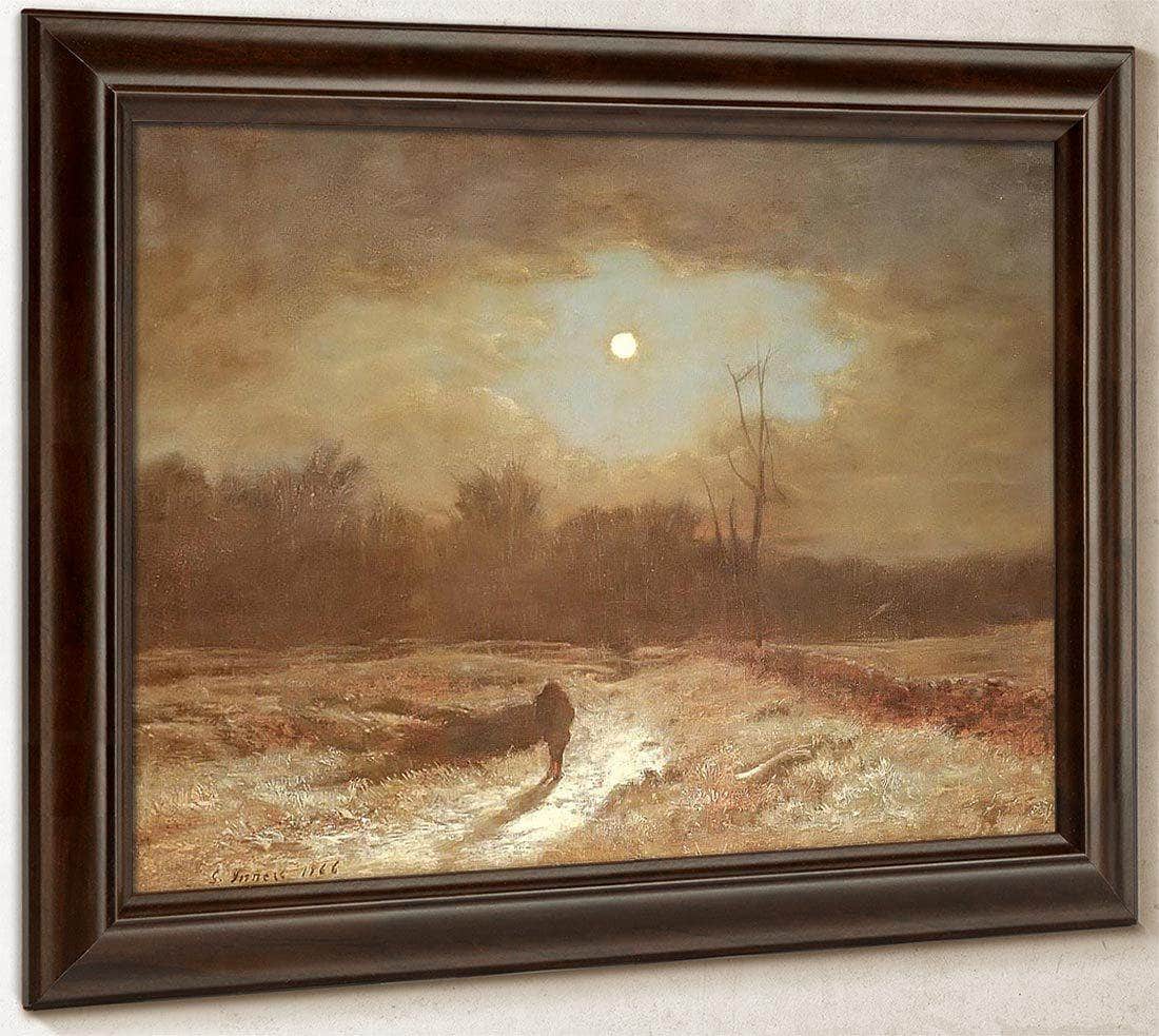 Christmas Eve (Winter Moonlight) By George Inness Fine Art Print