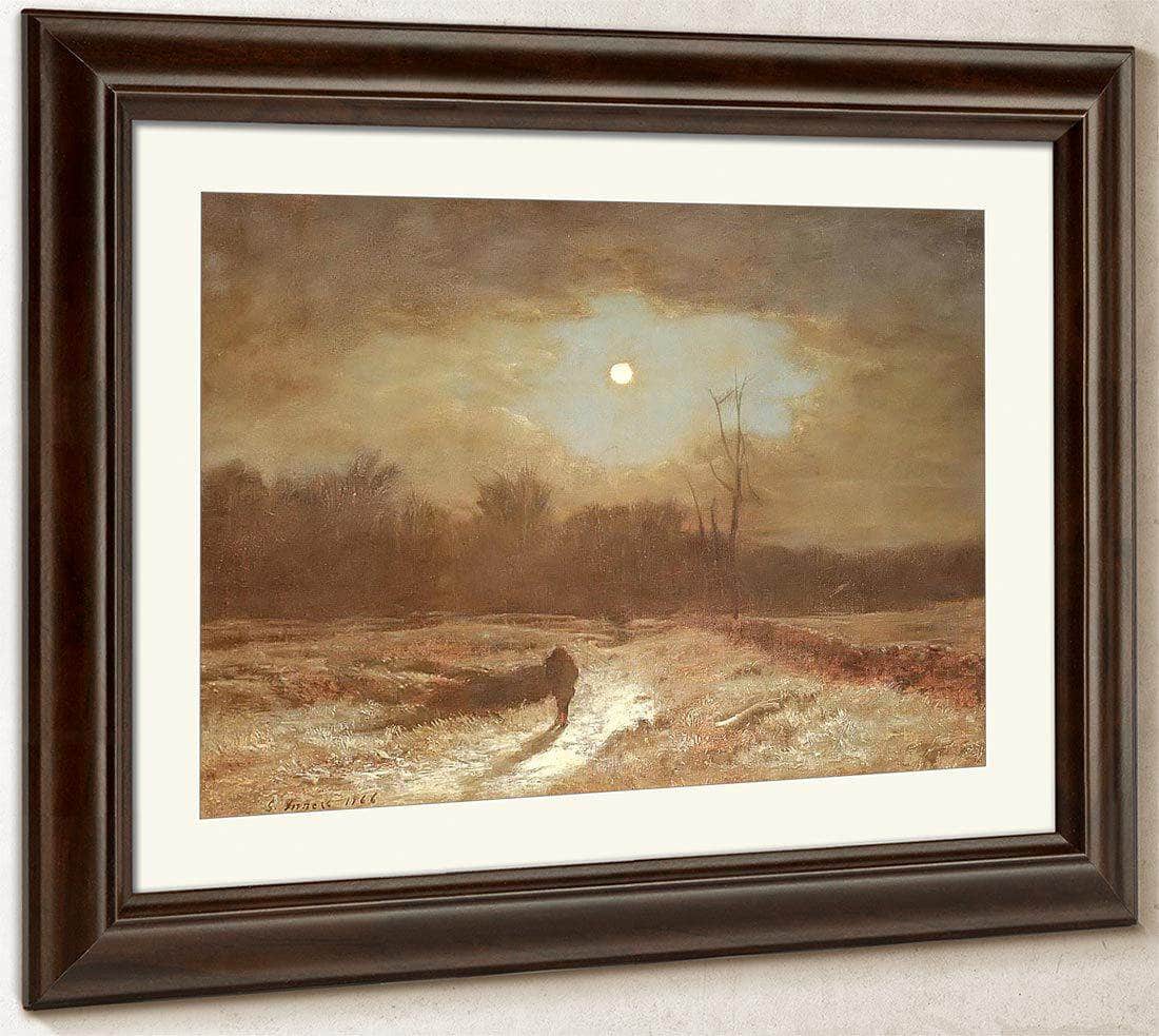 Christmas Eve (Winter Moonlight) By George Inness Fine Art Print