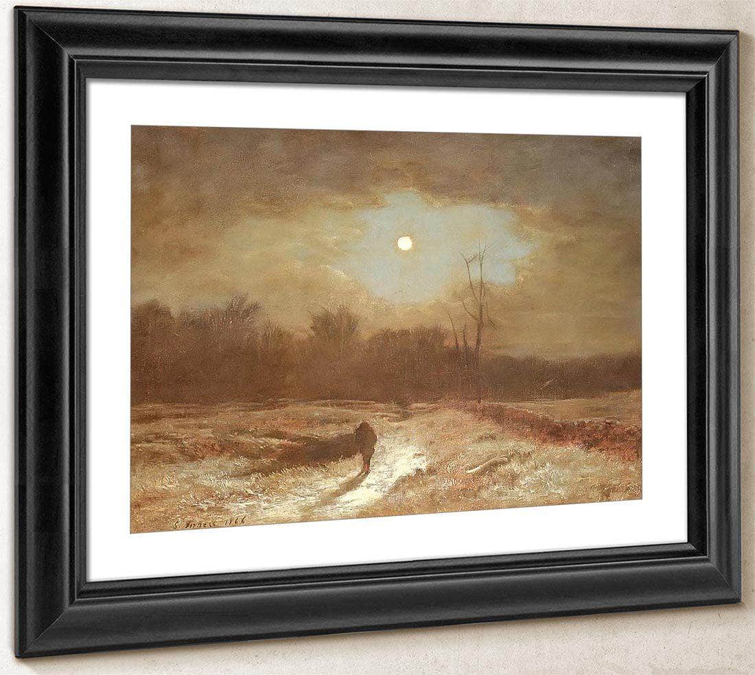 Christmas Eve (Winter Moonlight) By George Inness Fine Art Print