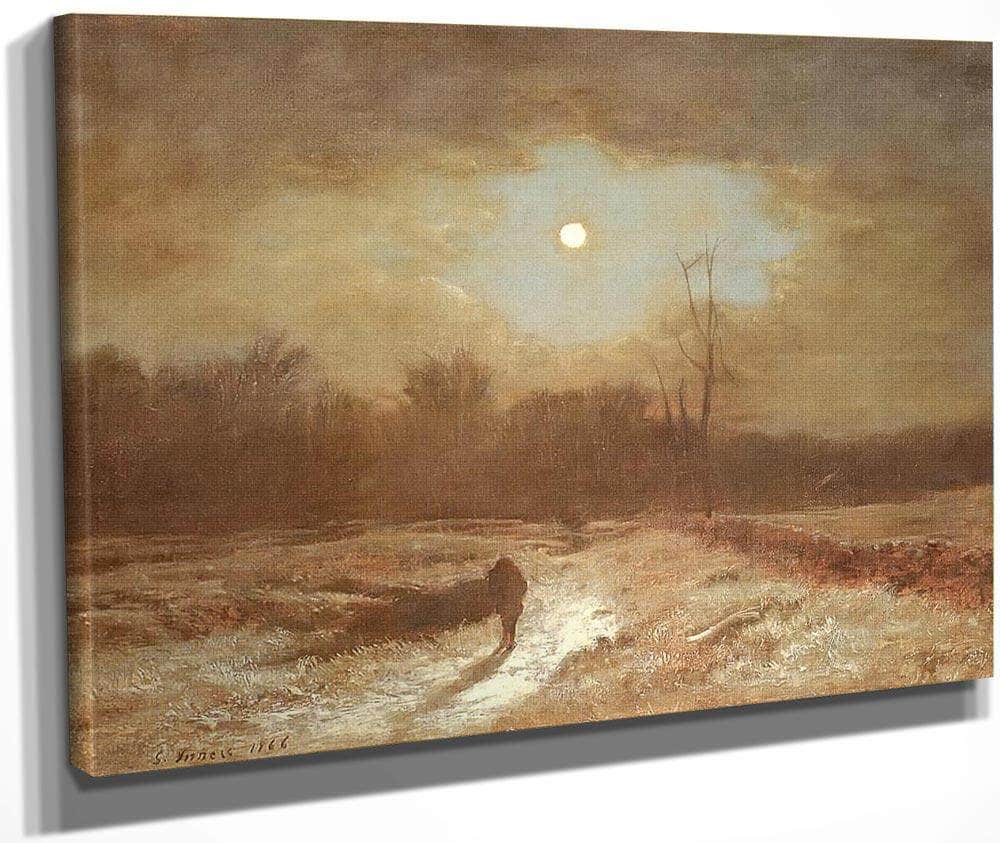 Christmas Eve (Winter Moonlight) By George Inness Fine Art Print