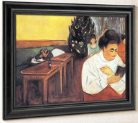 Christmas In The Brothel 1904 05 By Edvard Munch Fine Art Print