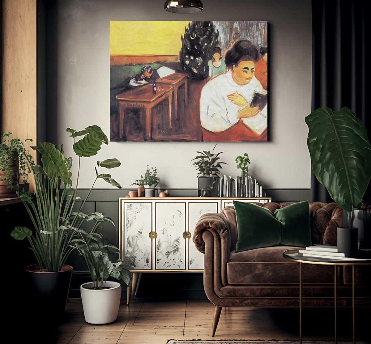 Christmas In The Brothel 1904 05 By Edvard Munch Fine Art Print