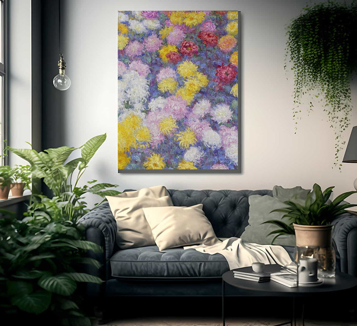 Chrysanthemums By Claude Monet Fine Art Print