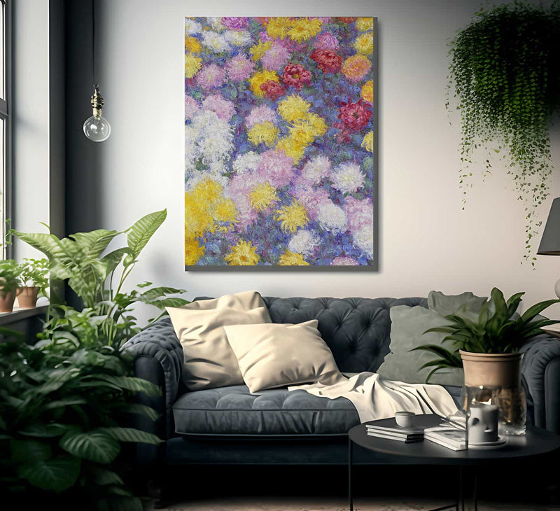 Chrysanthemums By Claude Monet Fine Art Print
