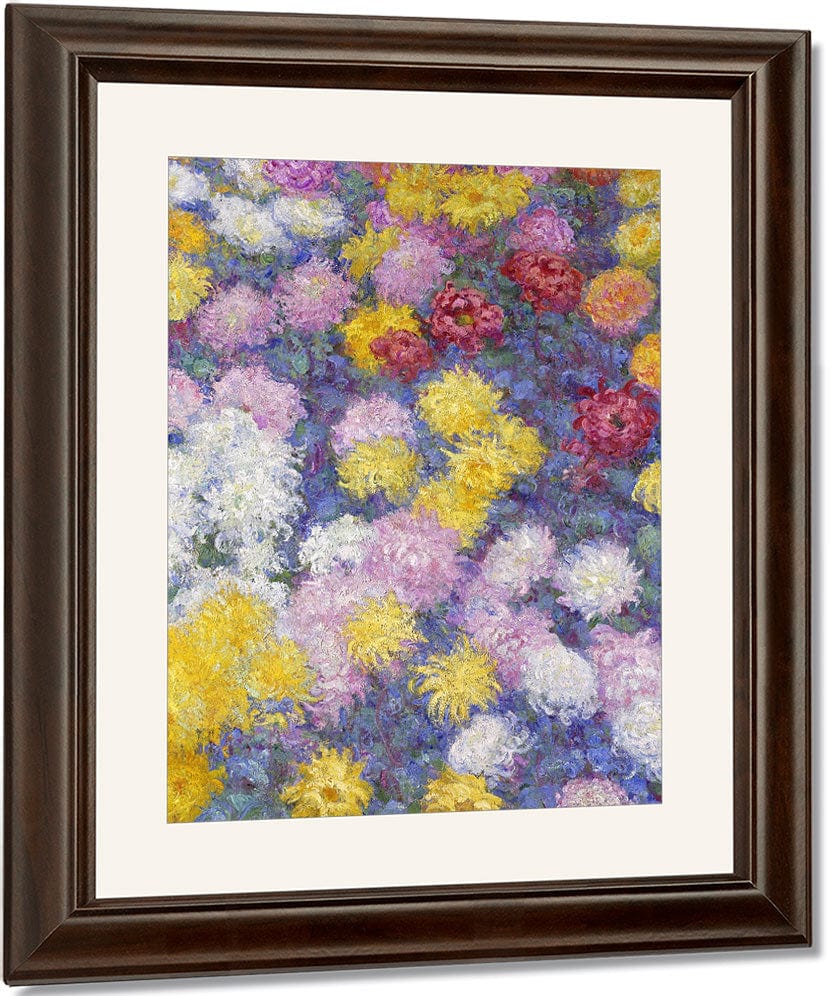 Chrysanthemums By Claude Monet Fine Art Print