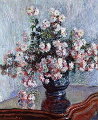 Chrysanthemums Painting Claude Monet Canvas Art Fine Art Print