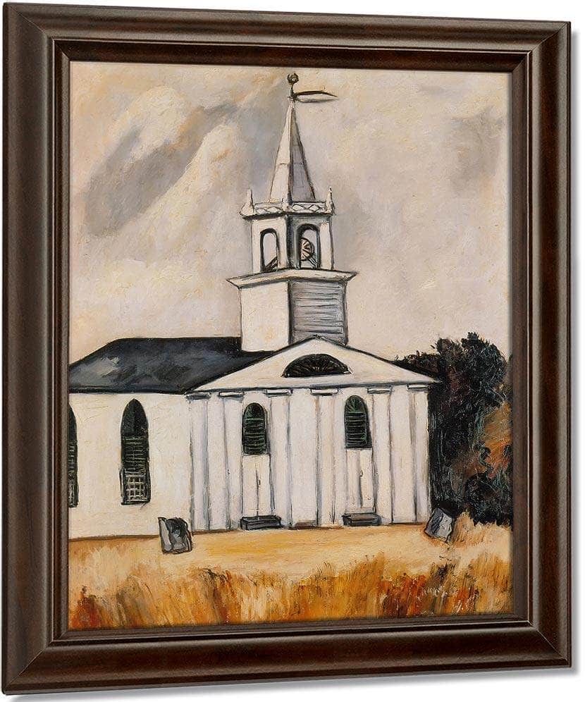 Church At Head Tide No 2 By Marsden Hartley Fine Art Print