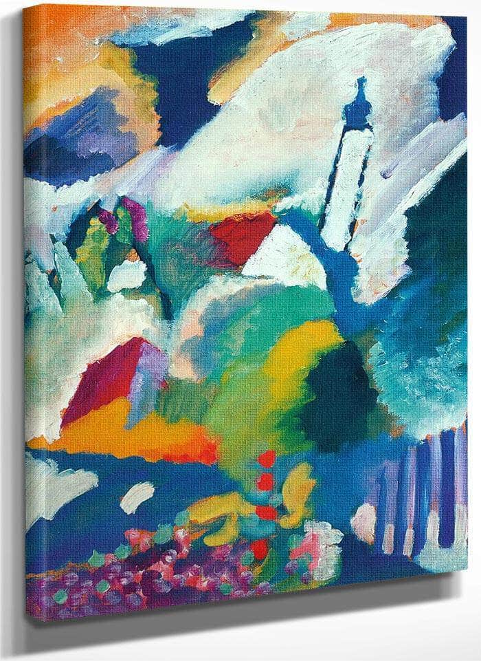 Church In Murnau 1910 By Wassily Kandinsky Fine Art Print