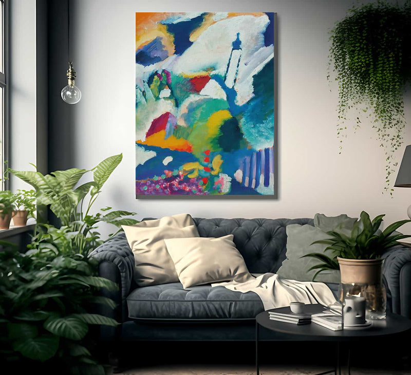 Church In Murnau 1910 By Wassily Kandinsky Fine Art Print