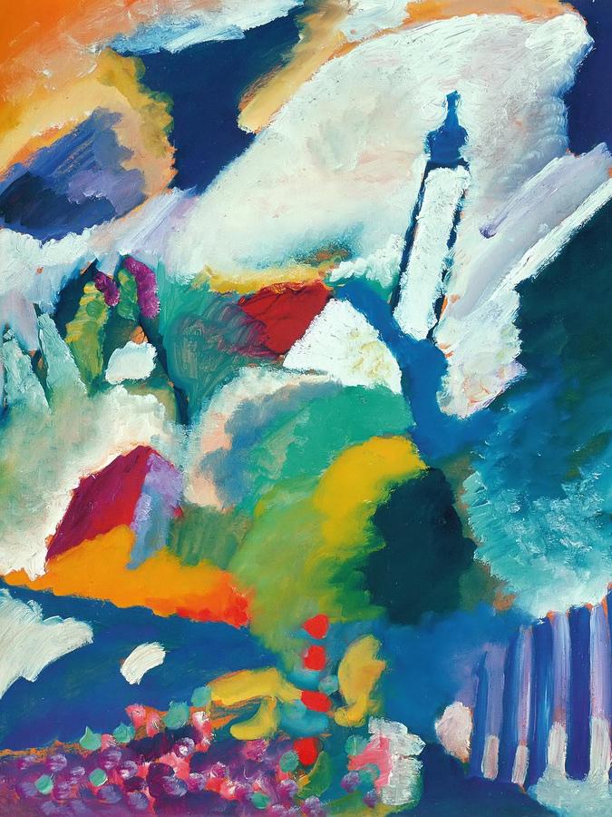 Church In Murnau 1910 By Wassily Kandinsky Fine Art Print