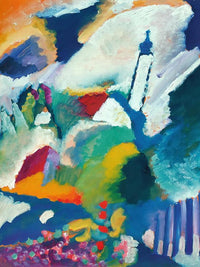 Church In Murnau 1910 By Wassily Kandinsky Fine Art Print