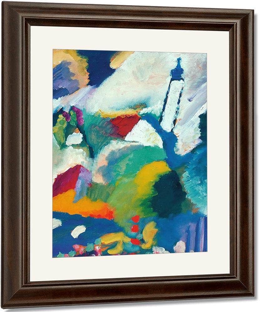 Church In Murnau 1910 By Wassily Kandinsky Fine Art Print