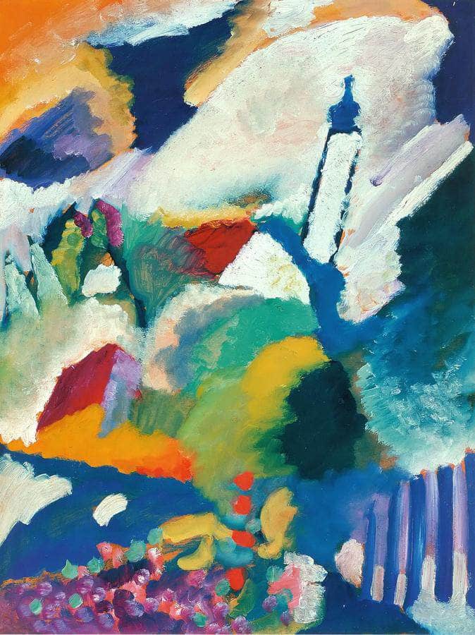 Church In Murnau By Wassily Kandinsky Fine Art Print