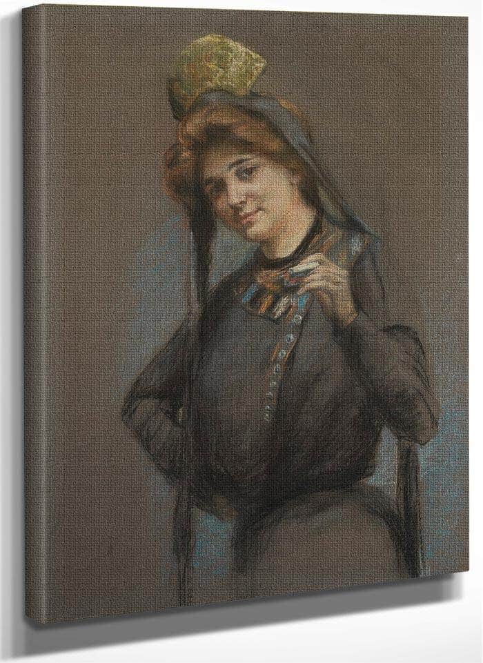 Cigarettev By Alice Pike Barney Fine Art Print