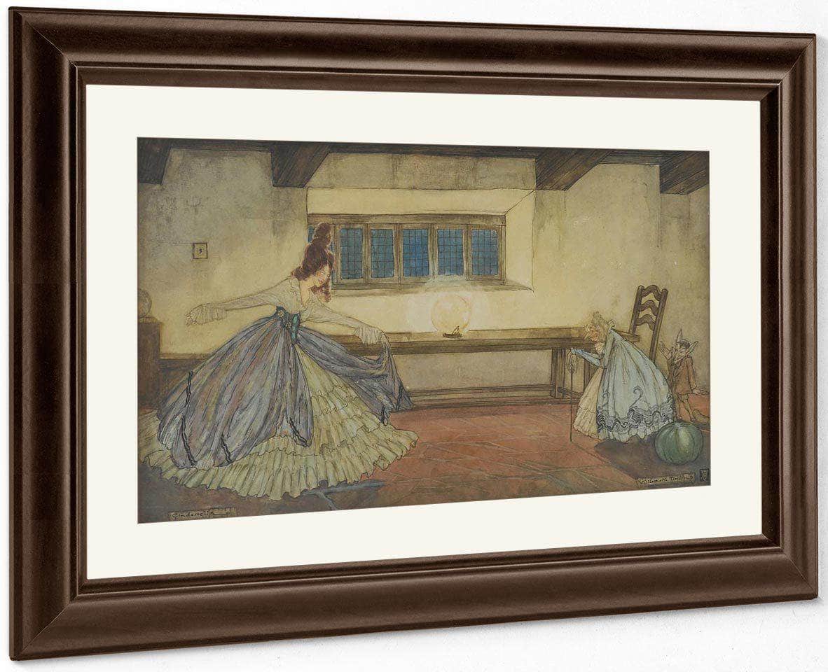 Cinderella Book Illustration By Arthur Rackham Fine Art Print