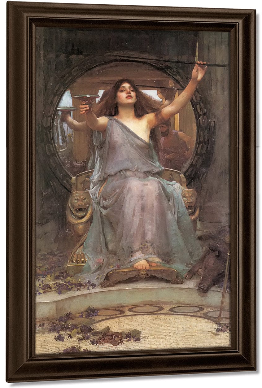 Circe Offering The Cup To Odysseus By John Waterhouse Fine Art Print