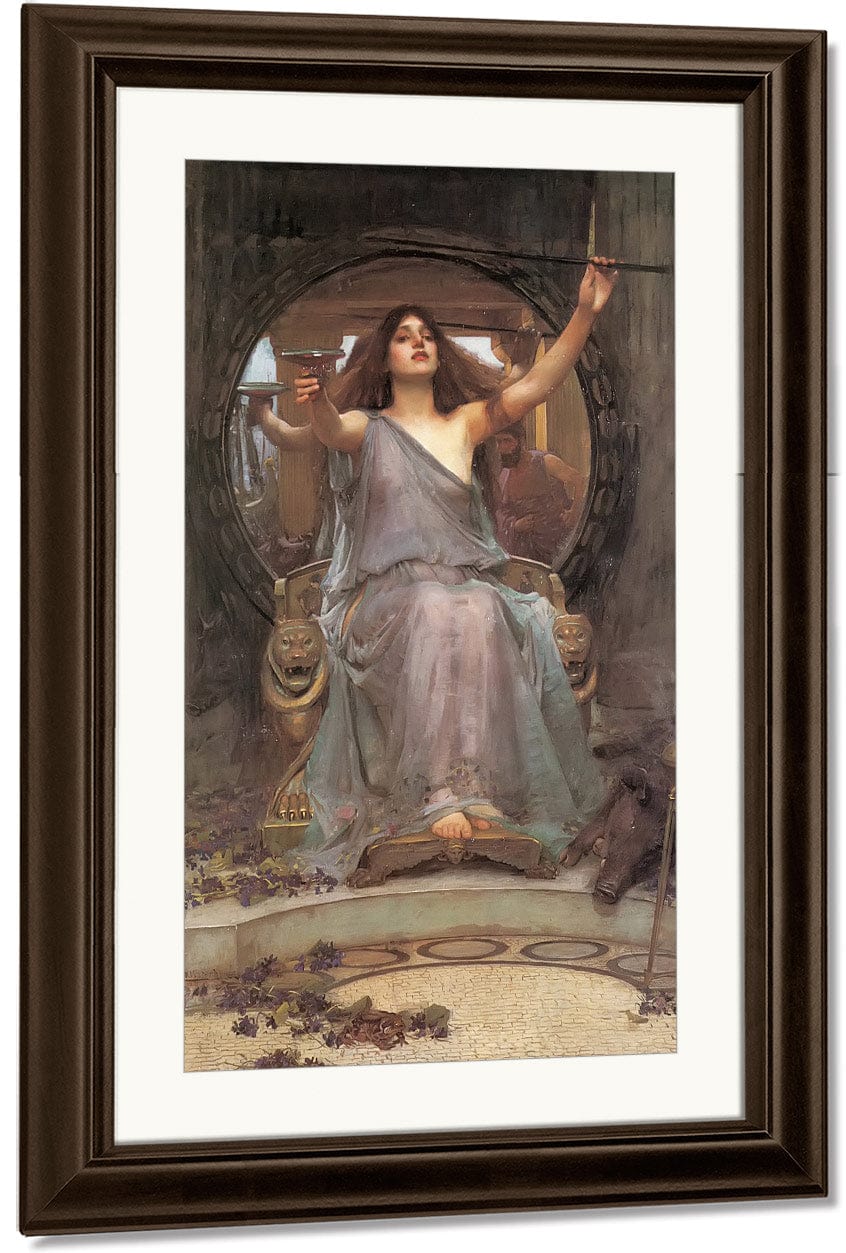 Circe Offering The Cup To Odysseus By John Waterhouse Fine Art Print