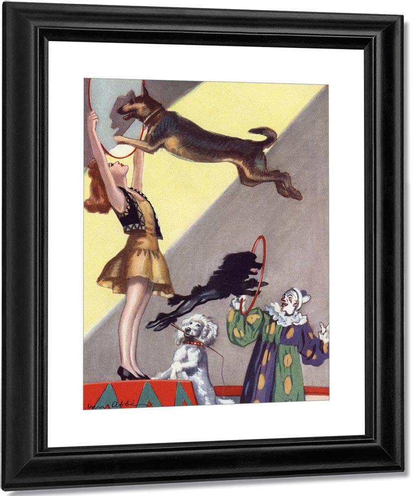 Circus Dog Act By Salomon Van Abbe Fine Art Print