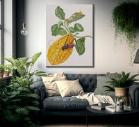 Citron With Monkey Slug Moth And Harlequin Beetle 1703 By Maria Sibylla Merian Fine Art Print