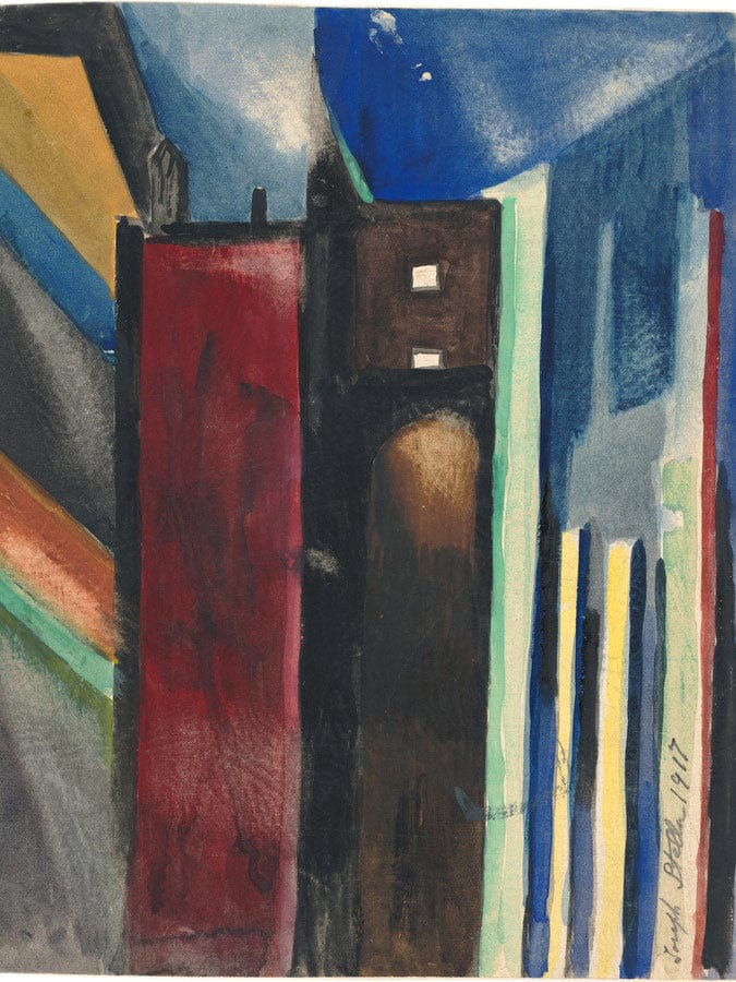 City Buildings, New York By Joseph Stella Fine Art Print