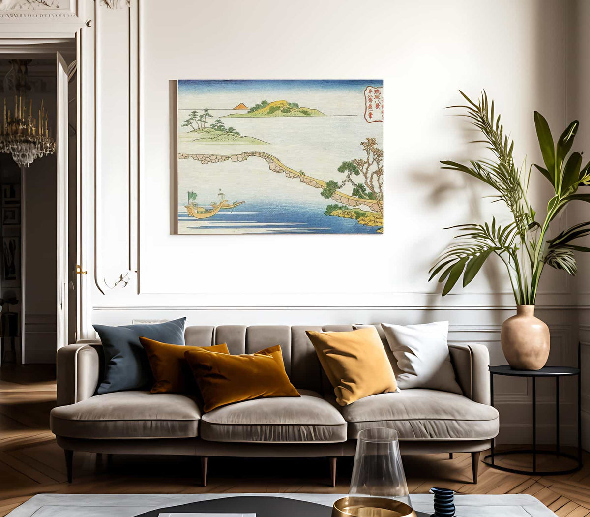 Clear Autumn Weather At Choko By Hokusai Fine Art Print