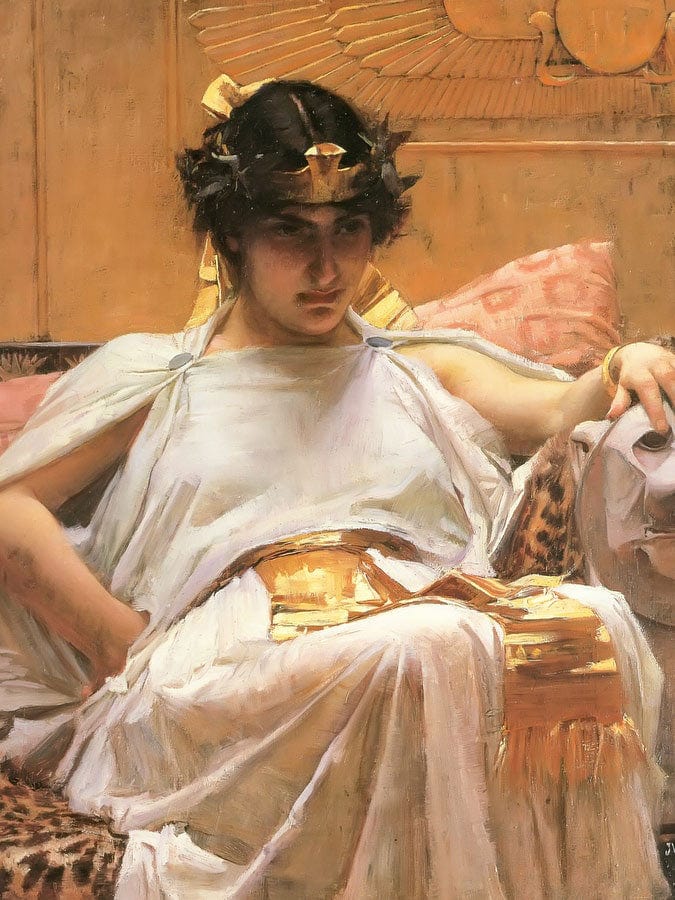 Cleopatra By John Waterhouse Fine Art Print