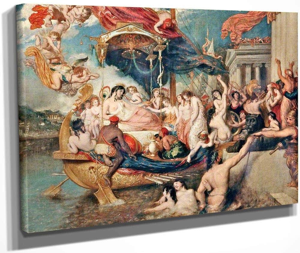 Cleopatra's Arrival In Cilicia By William Etty Fine Art Print