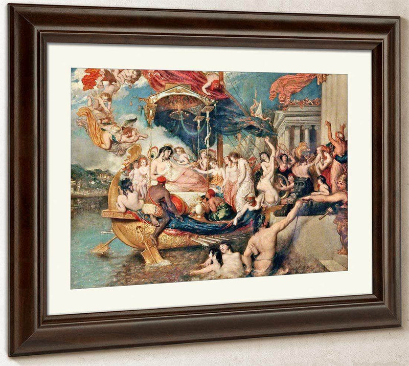 Cleopatra's Arrival In Cilicia By William Etty Fine Art Print