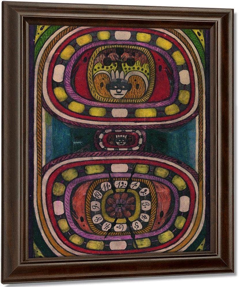 Cleopatra St Adolf Ring Giant City In India 1915 By Adolf Wolfli Fine Art Print