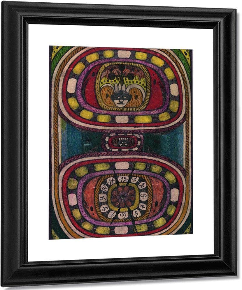 Cleopatra St Adolf Ring Giant City In India 1915 By Adolf Wolfli Fine Art Print