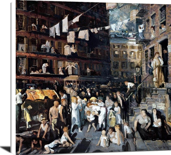 Cliff Dwellers Painting George Wesley Bellows Canvas Art Fine Art Print
