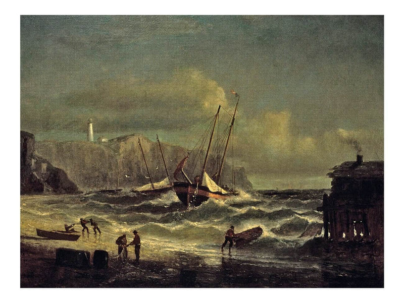 Cliff Scene Grand Manan Gifford Robert Swain Fine Art Print