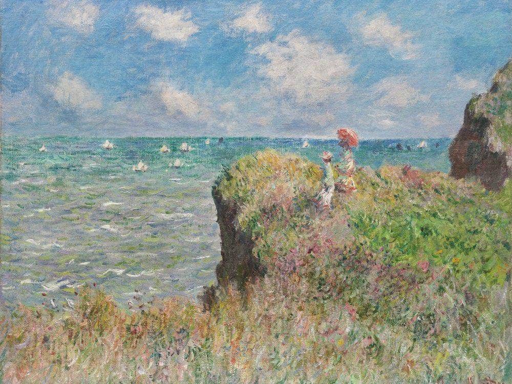 Cliff Walk At Pourville 1882 1 By Claude Monet Fine Art Print