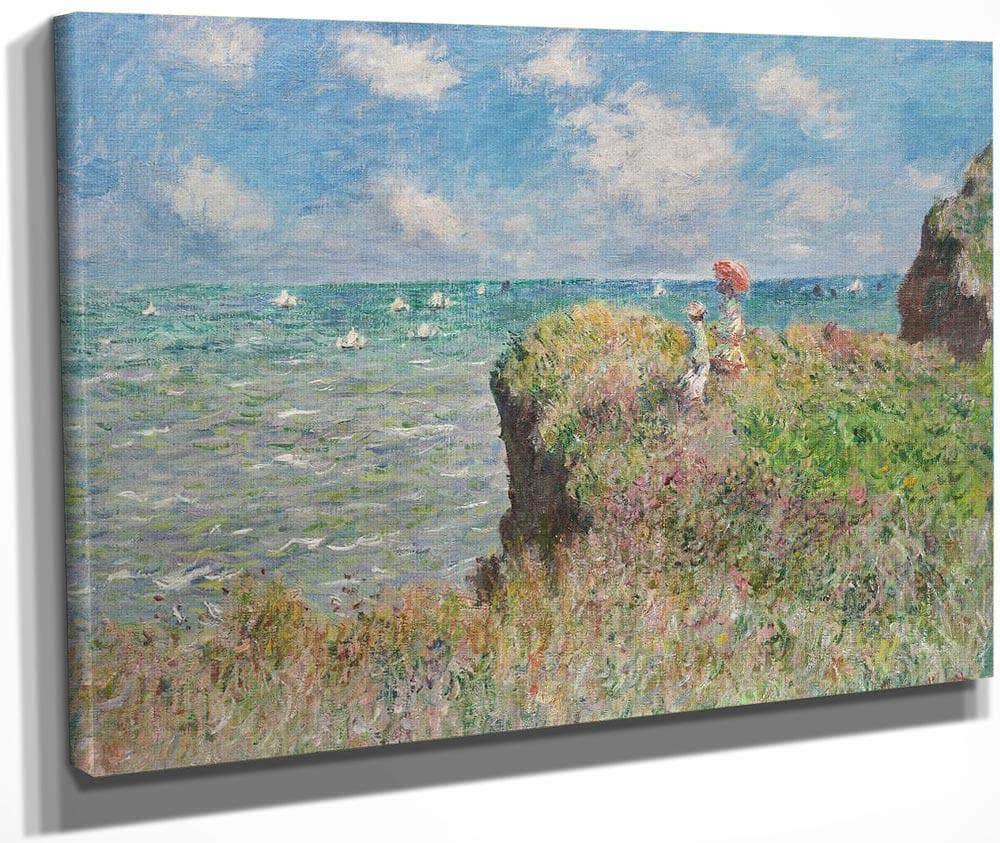Cliff Walk At Pourville 1882 1 By Claude Monet Fine Art Print