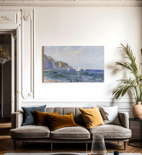 Cliffs And Sailboats At Pourville By Claude Monet Fine Art Print