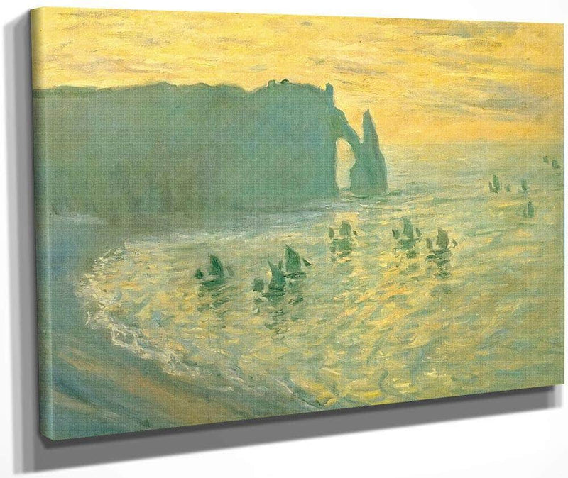 Cliffs At Etretat By Claude Monet Fine Art Print