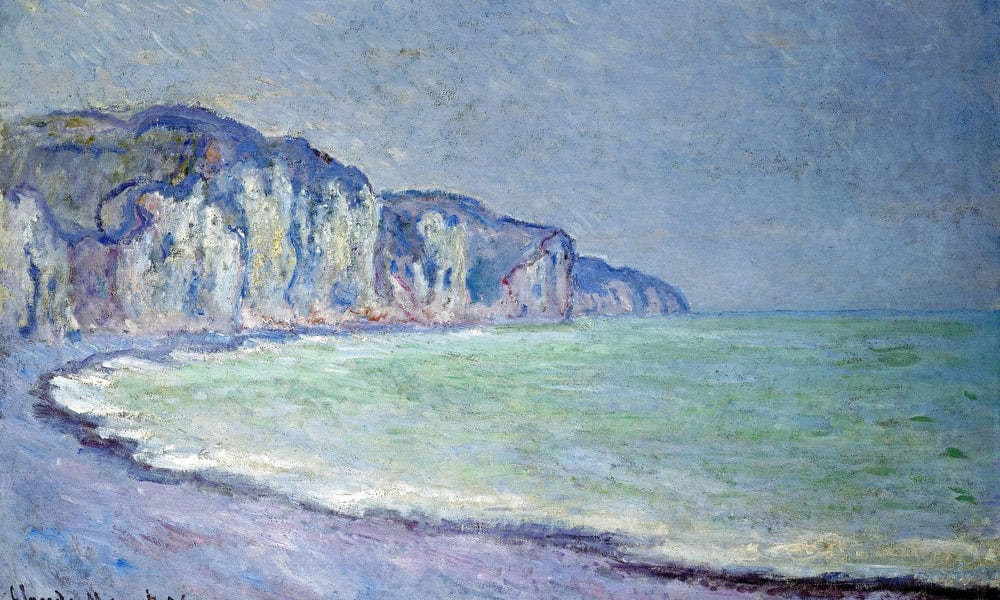 Cliffs At Pourville By Claude Monet Fine Art Print