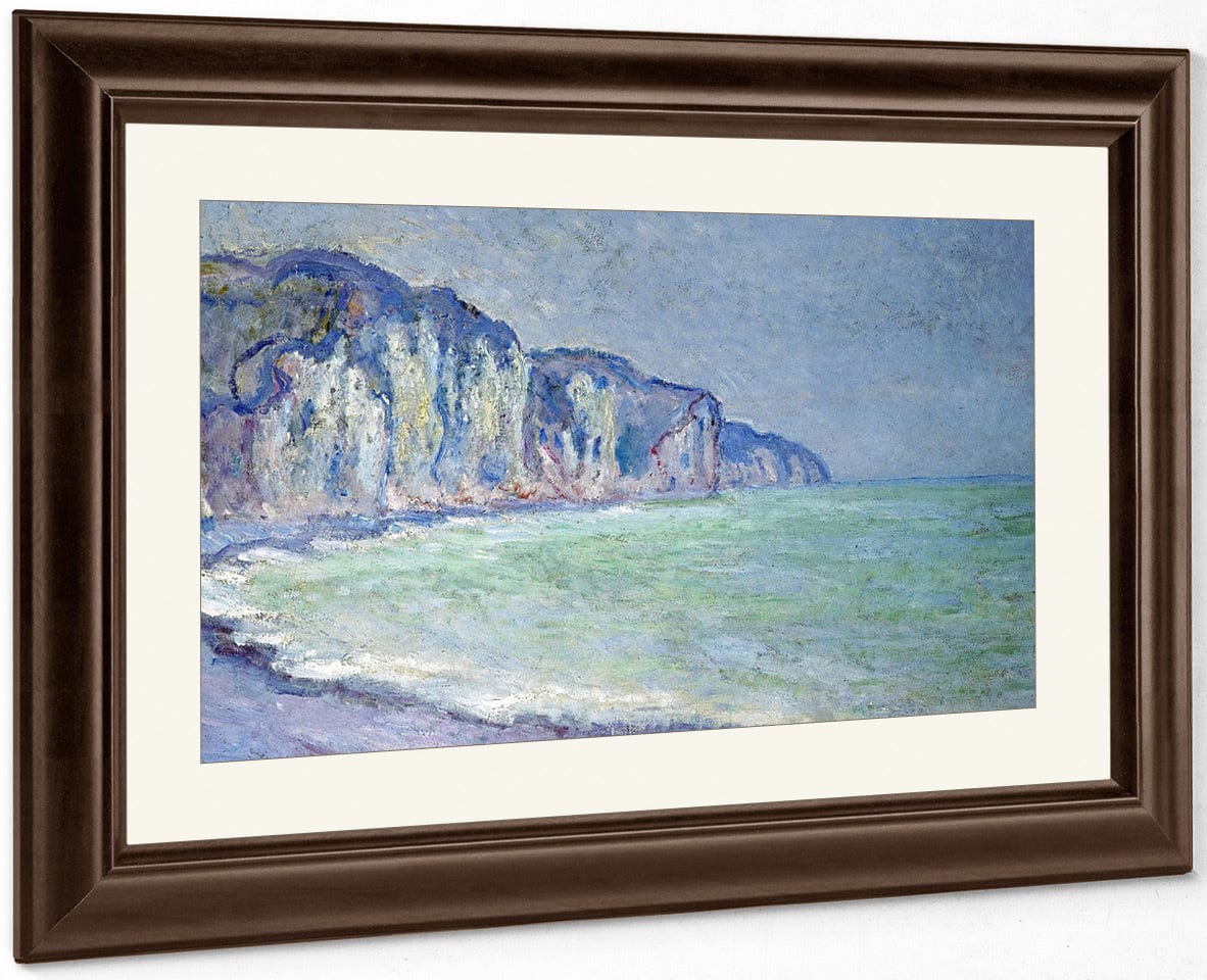 Cliffs At Pourville By Claude Monet Fine Art Print