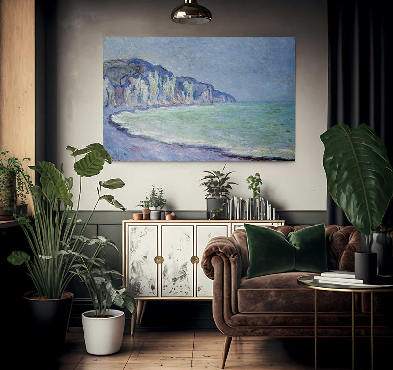 Cliffs At Pourville By Claude Monet Fine Art Print