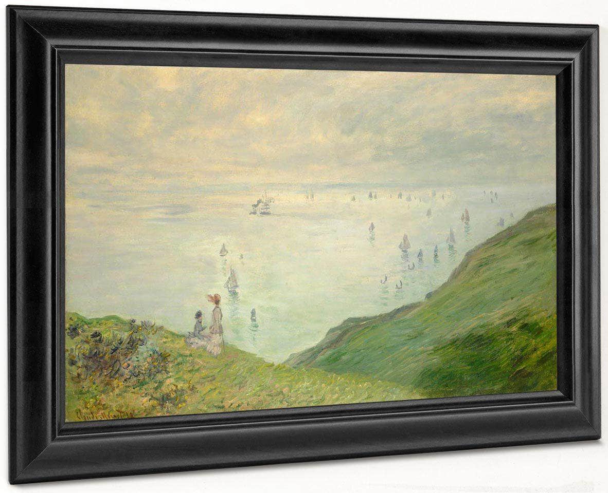 Cliffs At Pourville By Monet Claude Fine Art Print