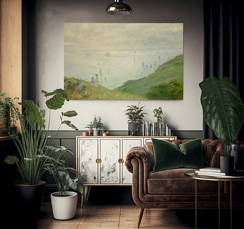 Cliffs At Pourville By Monet Claude Fine Art Print