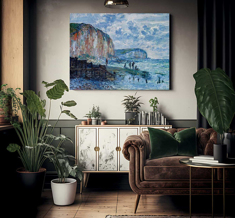 Cliffs Of The Petites Dalles By Monet Claude Fine Art Print