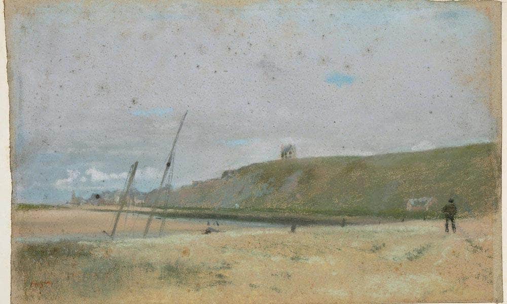Cliffs On The Edge Of The Sea By Edgar Degas Fine Art Print