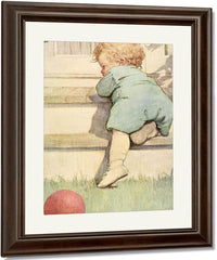 Climbing The Stairs By Jessie Willcox Smith Fine Art Print