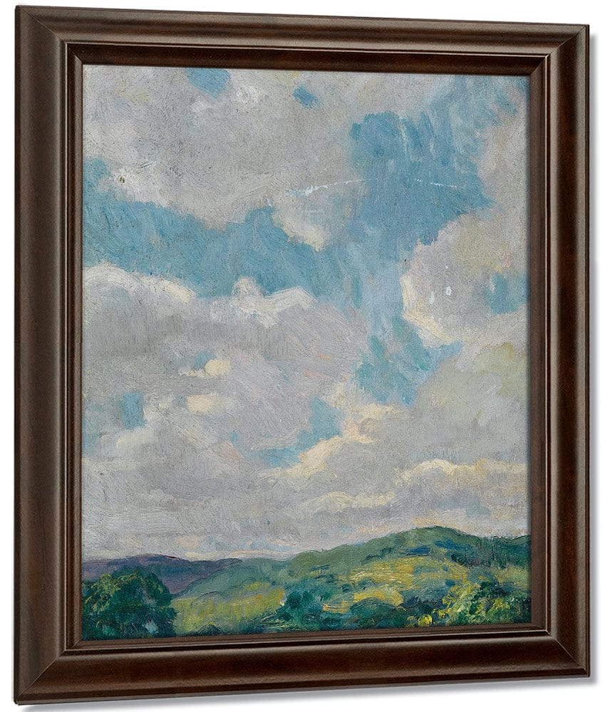 Cloud Study From The Connecticut Litchfield Hills Circa 1912 1919 By Francis Luis Mora Fine Art Print