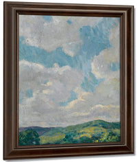 Cloud Study From The Connecticut Litchfield Hills Circa 1912 1919 By Francis Luis Mora Fine Art Print