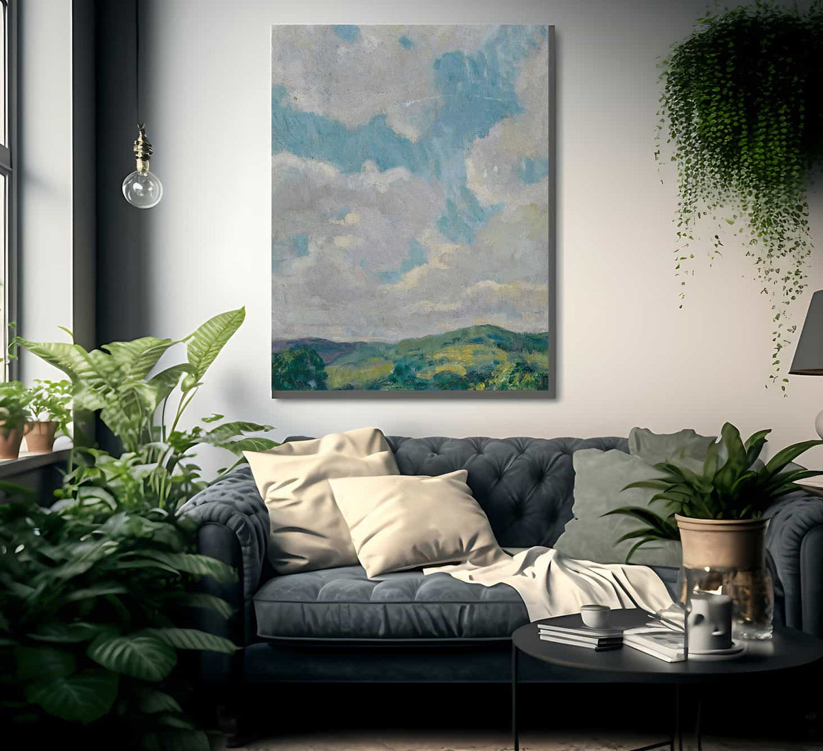 Cloud Study From The Connecticut Litchfield Hills Circa 1912 1919 By Francis Luis Mora Fine Art Print