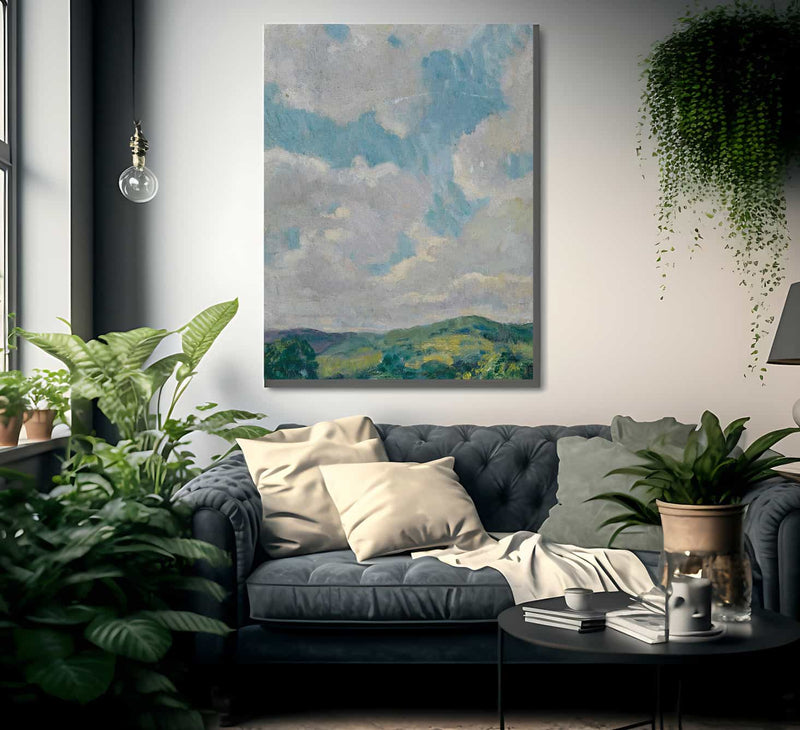 Cloud Study From The Connecticut Litchfield Hills Circa 1912 1919 By Francis Luis Mora Fine Art Print