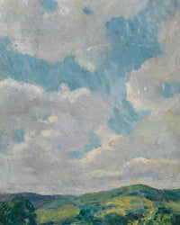 Cloud Study From The Connecticut Litchfield Hills Circa 1912 1919 By Francis Luis Mora Fine Art Print